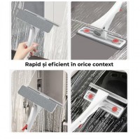 Spalator de Geamuri Telescopic 3-in-1 cu Pulverizator Integrat si Racleta - Kit Complet de Curatare