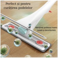 Spalator de Geamuri Telescopic 3-in-1 cu Pulverizator Integrat si Racleta - Kit Complet de Curatare