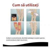 Pachet 5x 12 Plasturi pentru varice, amelioreaza durerea, reduce inflamatia si stimuleaza