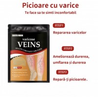 Pachet 5x 12 Plasturi pentru varice, amelioreaza durerea, reduce inflamatia si stimuleaza