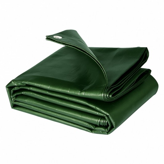 Prelata impermeabila 4 x 4 m, 120 g/mp si inele pe margini, verde