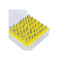 Set freze diamantate 50 piese tija 3mm Set freze diamantate 50 piese tija 3mm