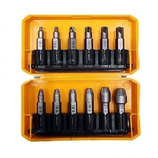 Extractoare suruburi rupte,uzate ,dimensiuni 3-20 mm ,set 12 piese Extractoare suruburi rupte,uzate ,dimensiuni 3-20 mm ,set 12 piese