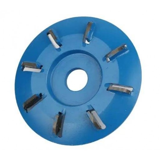 Disc modelat sculptat lemn diametrul 90 mm model 8 dinti