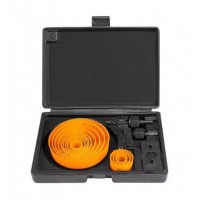 Freze pentru gaurit lemn si rigips profesionale set freze diametru 19-127 mm set 16 piese Freze pentru gaurit lemn si rigips profesionale set freze diametru 19-127 mm set 16 piese