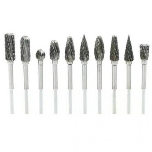Pachet freze metal freza carbura 10 piese Pachet freze metal freza carbura 10 piese