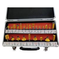 Set freze lemn freze obarfreza prindere 8 mm set 24 piese Set freze lemn freze obarfreza prindere 8 mm set 24 piese