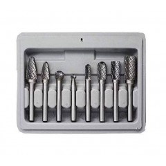 Freze carbura metal profesionale freze carbura dublu taiere set 8 piese