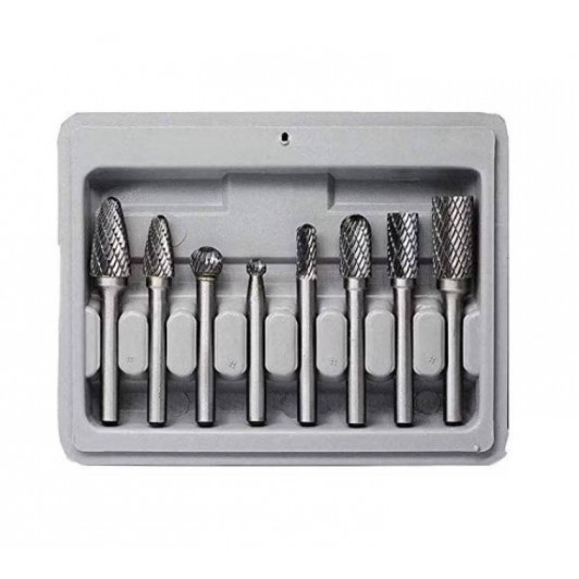 Freze carbura metal profesionale freze carbura dublu taiere set 8 piese Freze carbura metal profesionale freze carbura dublu taiere set 8 piese