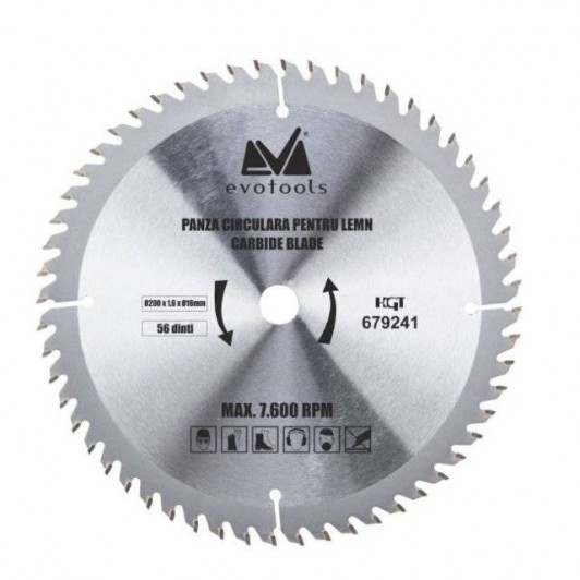 Panza circular vidia lemn diametrul 185 mm gaura 20 mm Panza circular vidia lemn diametrul 185 mm gaura 20 mm