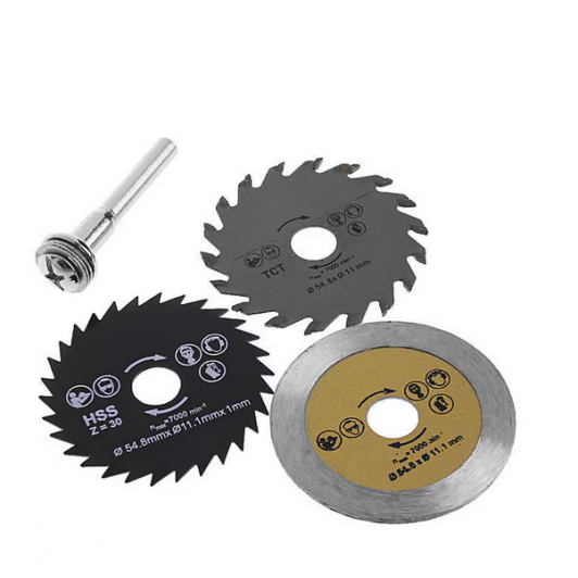 Set disc freza metal lemn si beton prindere 6 mm Set disc freza metal lemn si beton prindere 6 mm