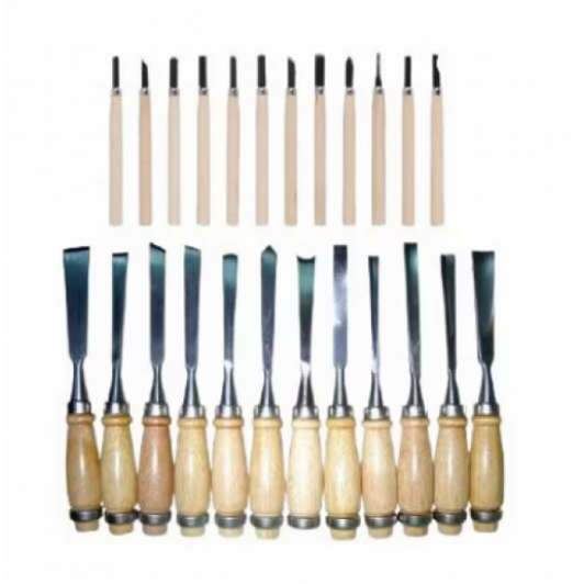 Set dalti sculptura si gravura 24 piese Set dalti sculptura si gravura 24 piese