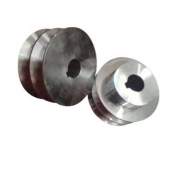 Fulie motor electric aluminiu 2 canale diametru interior 20 mm Fulie motor electric aluminiu 2 canale diametru interior 20 mm