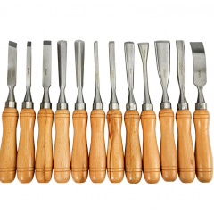 Pachet Set dalti sculptura lemn 12 bucati + Set mini dalti sculptura gravat 6 piese