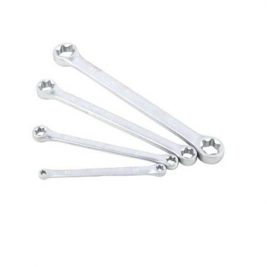 Chei inelare Torx E6-E24 profesionale Chei torx Crv Set 4 piese Chei inelare Torx E6-E24 profesionale Chei torx Crv Set 4 piese