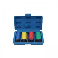 Chei tubulare de impact prezoane tubulare cu protectie dimensiuni 17,19,21,22 mm set 4 piese Chei tubulare de impact prezoane tubulare cu protectie dimensiuni 17,19,21,22 mm set 4 piese