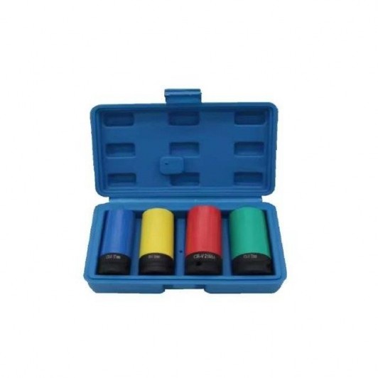 Chei tubulare de impact prezoane tubulare cu protectie dimensiuni 17,19,21,22 mm set 4 piese