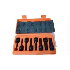 Set chei tubulare impact 1/2 cu varf torx T30-T80 set 8 piese