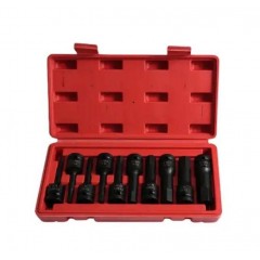 Set chei tubulare impact cu varf hexagonal H5-H19 mm set 10 piese