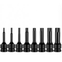 Set chei tubulare impact cu varf tip spline M5-M18 mm set 8 piese