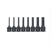 Set chei tubulare impact cu varf tip spline M5-M18 mm set 8 piese