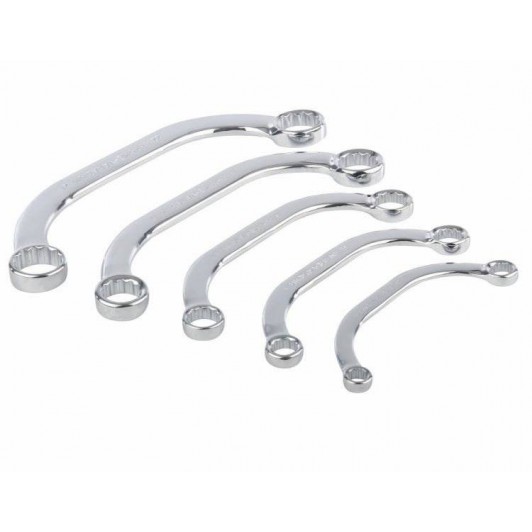 Chei inelare curbate 8-23 mm set chei inelare 5 piese Chei inelare curbate 8-23 mm set chei inelare 5 piese