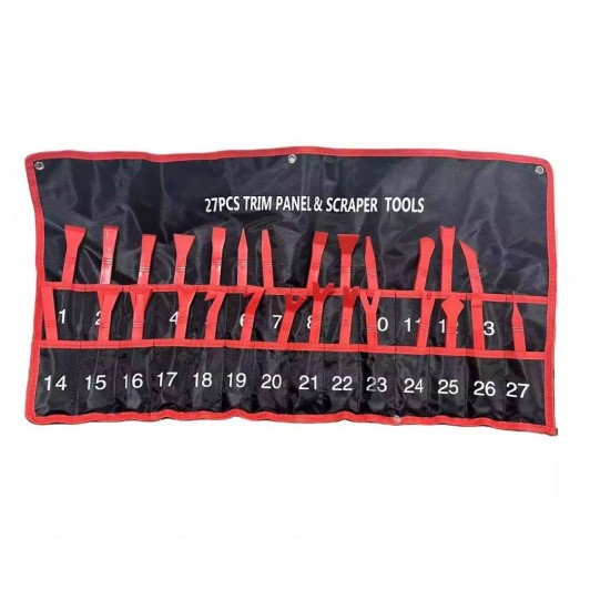 Trusa demontat tapitarie ornamente auto set 27 piese Trusa demontat tapitarie ornamente auto set 27 piese