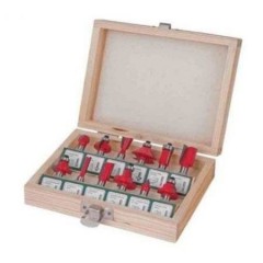 Set freze lemn tija 6 mm 12 piese Set freze lemn tija 6 mm 12 piese