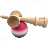 Kendama X Originala ,Kendama Profesionala, din Lemn, Rubber Grip, 18 cm, Roz/Alb/Gri Kendama X Originala ,Kendama Profesionala, din Lemn, Rubber Grip, 18 cm, Roz/Alb/Gri