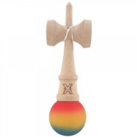 Kendama X Originala, Kendama Profesionala din Lemn, Rubber Grip, 18 cm,Rosu/Galben/Albastru Kendama X Originala, Kendama Profesionala din Lemn, Rubber Grip, 18 cm,Rosu/Galben/Albastru
