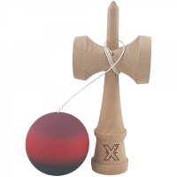 Kendama X Originala, Kendama Profesionala din Lemn, Rubber Grip, 18 cm, Mov/Rosu/Negru Kendama X Originala, Kendama Profesionala din Lemn, Rubber Grip, 18 cm, Mov/Rosu/Negru