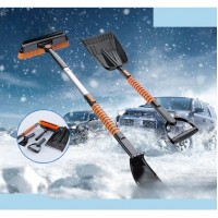 Lopata pentru zapada, 5 in 1, Perie, Racleta, 2 tipuri de Lopeti, Rotativa, Telescopica 100 x 25 cm