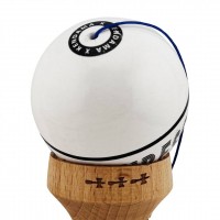 Kendama TE IUBESC, Super Sticky KING SIZE V3, Rulment Metalic, 18 cm, Ata 62/65 cm, Alb/Negru
