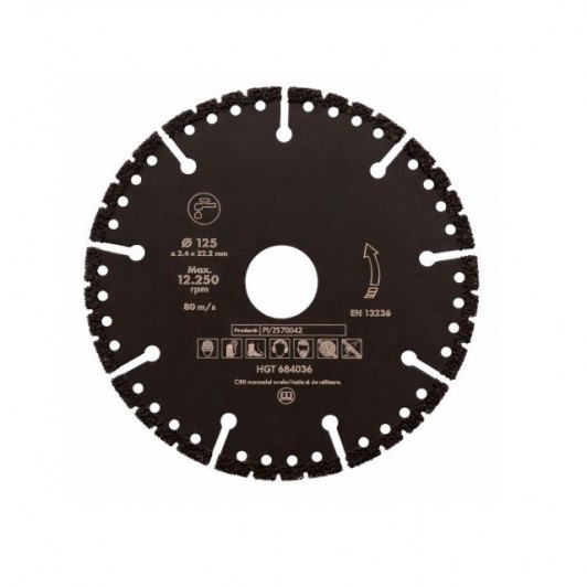 Disc Diamantat Profesional pentru Debitare Sticlă și Beton Diametru 125 mm Disc Diamantat Profesional pentru Debitare Sticlă și Beton Diametru 125 mm