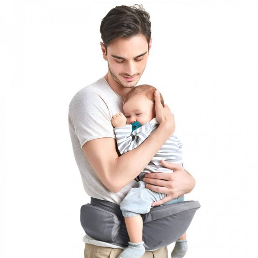 Marsupiu pentru Bebelusi si Copii (0-36 luni) 3 în 1, Ergonomic, Bretele Reglabile, Gri