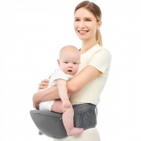 Marsupiu pentru Bebelusi si Copii (0-36 luni) 3 în 1, Ergonomic, Bretele Reglabile, Gri