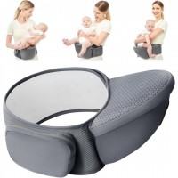 Marsupiu pentru Bebelusi si Copii (0-36 luni) 3 în 1, Ergonomic, Bretele Reglabile, Gri