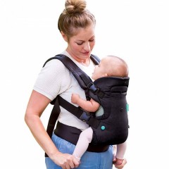 Marsupiu Ergonomic Multifunctional 4 în 1, pentru Bebelusi si Copii, 3.5-15 kg, Negru