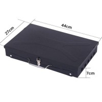 Gratar Portabil pentru Camping si Picnic, Pliabil Tip Servietă, cu Accesorii Incluse, 46x43x26 cm
