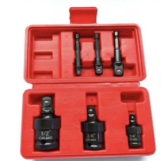 Set Adaptoare si Tubulare CR-MO, 6 Piese (1/4 Set Adaptoare si Tubulare CR-MO, 6 Piese (1/4