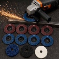 Set 11 Mini Discuri pentru Șlefuit, Lustruit și Polizat 125 mm pentru Flex – Lemn,Metal și Inox