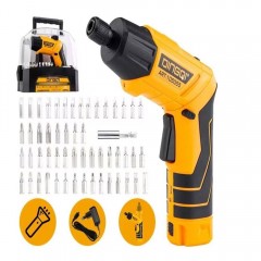 Șurubelniță Electrică cu Acumulator 3.6V, Mâner Rotativ, Set 50 Biți Incluși Șurubelniță Electrică cu Acumulator 3.6V, Mâner Rotativ, Set 50 Biți Incluși