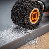 Tambur de Satinat Abraziv 110x100x20 mm, P40, Carbura de Siliciu, pentru Lemn, Metal, Plastic