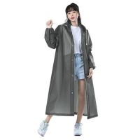 Set 2 Pelerine Impermeabile de Ploaie pentru Adulți, EVA, 150–180 cm, Rezistentă la Vânt, Gri