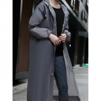 Set 2 Pelerine Impermeabile de Ploaie pentru Adulți, EVA, 150–180 cm, Rezistentă la Vânt, Gri