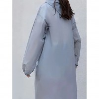 Set 2 Pelerine Impermeabile de Ploaie pentru Adulți, EVA, 150–180 cm, Rezistentă la Vânt, Gri
