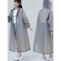 Set 2 Pelerine Impermeabile de Ploaie pentru Adulți, EVA, 150–180 cm, Rezistentă la Vânt, Gri