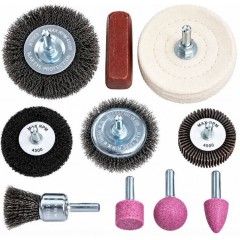 Set 10 Piese pentru Bormasină – Curățare, Șlefuire, Lustruire și Polizare