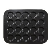 Tava Macarons-Fursecuri 20 forme 35.5x27.5x0.9cm, Negru